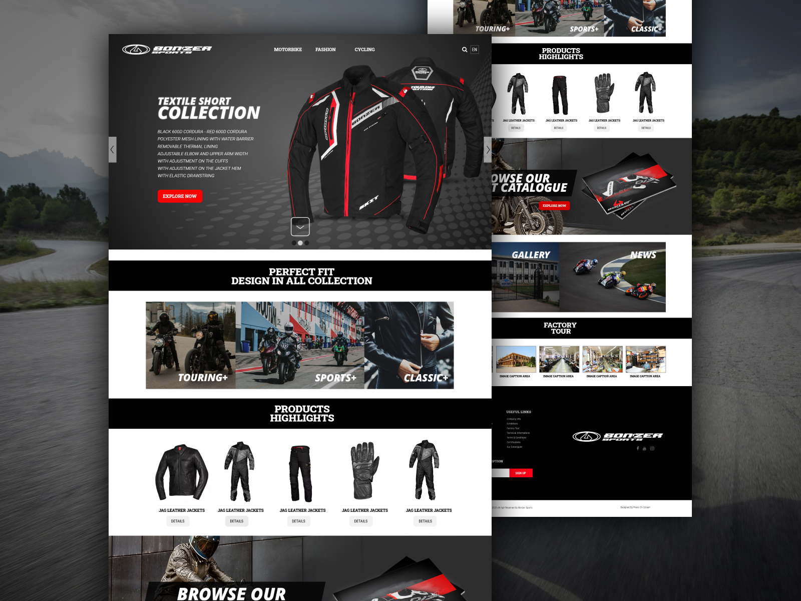 Motorbike Garments E-commerce Website