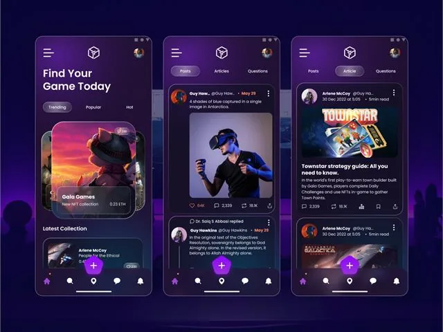 Gala Games gaming community concept design