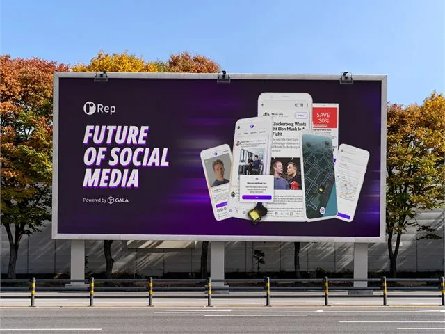Rep Run brand billboard creative