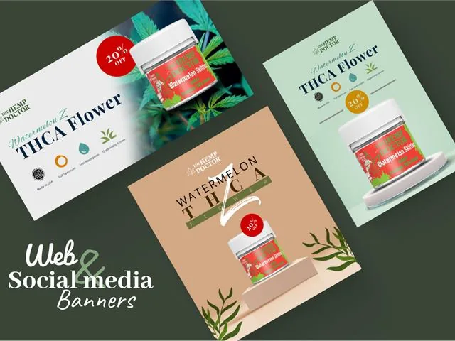 The Hemp Doctor Social Media & Web Banners