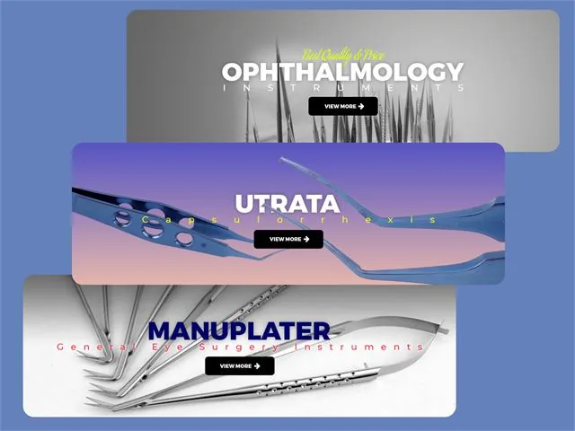 Asuzna eye instruments web banner design